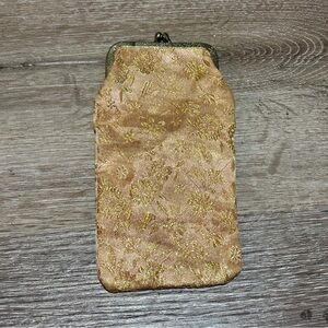 Vintage Gold Brocade Coin Purse | Elegant Clasp Pouch by Margareta & Kimcraft